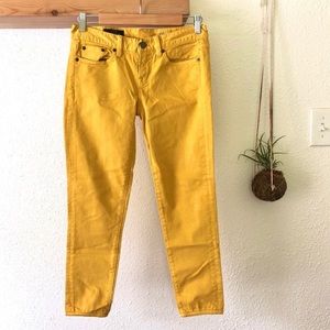 J.Crew toothpick jean in Marigold